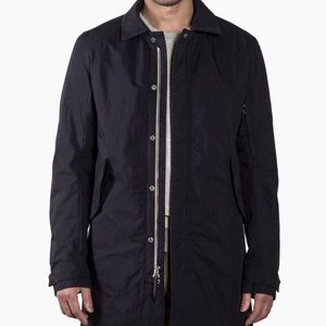 Wings + Horns Men’s Black Alpha Mac Light Weight Parka Jacket Sz Small